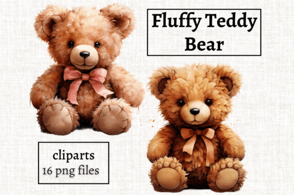 Download Fluffy Teddy Bear Clipart Bundle for Kid - Premium Resources