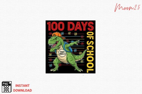 Download 100 Days of School Dino PNG - School dino Collection