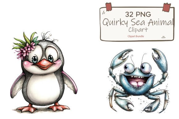 Download Cute Ocean Animals Watercolor Clipart Bu - Premium Resources